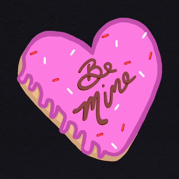 Heart shaped donut be mine by AshleysArt